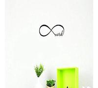 Diseño con vinilo V 1 nos V Jer 3513 1 parte superior venta adhesivos infinity trabajo pared arte tamaño: 8 pulgadas x 20 pulgadas Color, 8 "x 20, Negro