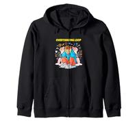 Diseño Conceptual de Conciencia Mental de Bucle de Pensamiento excesivo Sudadera con Capucha