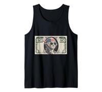 Diseño conmemorativo de Billete de dólar de 250 años George Washington Camiseta sin Mangas
