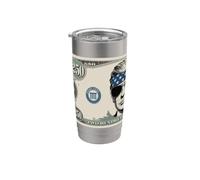 Diseño conmemorativo de billete de dólar de 250 años Trump divertido Vaso térmico de acero inoxidable de doble pared
