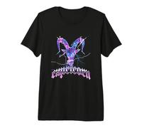 Diseño cósmico de Cabeza de Cabra del Zodiaco Capricornio Camiseta Premium
