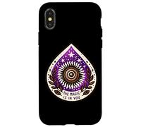 Diseño cósmico Sunburst The Magic Is In You Carcasa para iPhone X/XS