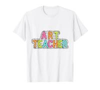 Diseño creativo del profesor de arte con letras coloridas Camiseta