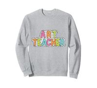 Diseño creativo del profesor de arte con letras coloridas Sudadera