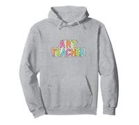 Diseño creativo del profesor de arte con letras coloridas Sudadera con Capucha