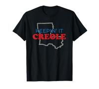 Diseño criollo Keepin' It con gráfico de Louisiana Camiseta