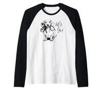 Diseño Dachshund Let's Go! - Happy Doxie Design Camiseta Manga Raglan