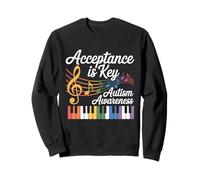 Diseño de aceptación de Conciencia Musical sobre Autismo Sudadera