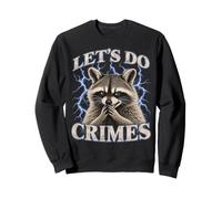 Diseño de aerógrafo Rayo Azul Mapache Let's Do Crimes Sudadera
