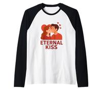 Diseño de afecto Eterno sincero Camiseta Manga Raglan
