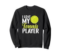 Diseño de Aficionado I Love MY Tennis Player Sudadera