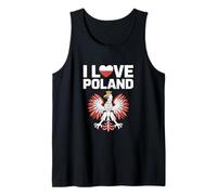 Diseño de águila polaca I Love Poland Camiseta sin Mangas