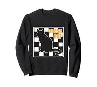 Diseño de ajedrez con Gato para Hombre y Mujer - Chess Cat Sudadera