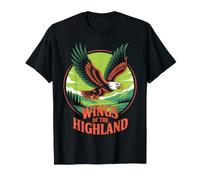 Diseño de alas del águila de Las Tierras Altas - Vintage al Aire Camiseta