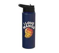 Diseño de amante de las frutas tropicales I Love Mango Stainless Steel Insulated Water Bottle