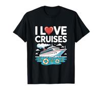 Diseño de amantes de los viajes náuticos I Love Cruises Camiseta