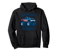 Diseño de American Power Monster Truck Sudadera con Capucha