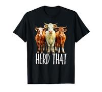Diseño de Animales de Granja Herd That Funny Cow Camiseta
