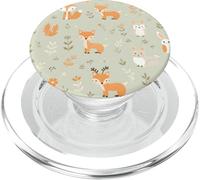 Diseño de Animales del Bosque Amigos del Bosque PopSockets PopGrip para MagSafe