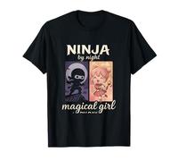 Diseño de anime Ninja by Night Magical Girl by Day Camiseta