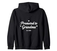 Diseño de Anuncio Familiar con Guion en Forma de corazón de Grandma In 2026 Sudadera con Capucha