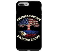 Diseño de árboles culturales de raíces Filipinas cultivadas en Estados Unidos Carcasa para iPhone 7 Plus/8 Plus