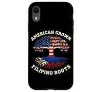 Diseño de árboles culturales de raíces Filipinas cultivadas en Estados Unidos Carcasa para iPhone XR
