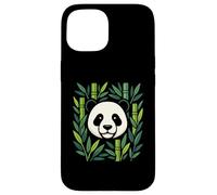 Diseño de armonía Natural Panda de bambú Carcasa para iPhone 15