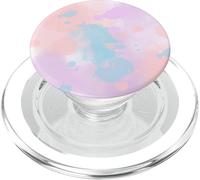 Diseño de Arte Abstracto Azul Rosa Suave con Salpicaduras PopSockets PopGrip para MagSafe
