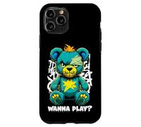 Diseño de Arte Callejero de Wanna Play Scary Teddy Bear Carcasa para iPhone 11 Pro