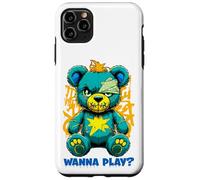 Diseño de Arte Callejero de Wanna Play Scary Teddy Bear Carcasa para iPhone 11 Pro MAX