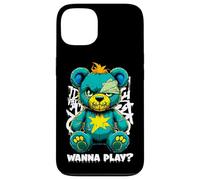 Diseño de Arte Callejero de Wanna Play Scary Teddy Bear Carcasa para iPhone 13
