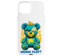 Diseño de Arte Callejero de Wanna Play Scary Teddy Bear Carcasa para iPhone 15 Plus