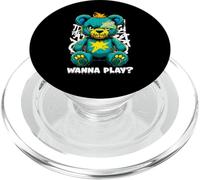 Diseño de Arte Callejero de Wanna Play Scary Teddy Bear PopSockets PopGrip para MagSafe