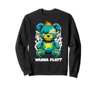 Diseño de Arte Callejero de Wanna Play Scary Teddy Bear Sudadera