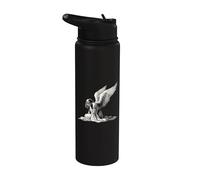 Diseño de arte de ángel llorando Stainless Steel Insulated Water Bottle