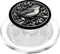 Diseño de Arte gráfico de pájaro reinita PopSockets PopGrip para MagSafe