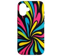 Diseño de Arte Pop Colorido Trippy Carcasa para iPhone 16