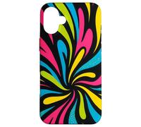 Diseño de Arte Pop Colorido Trippy Carcasa para iPhone 16 Plus