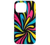 Diseño de Arte Pop Colorido Trippy Carcasa para iPhone 16 Pro