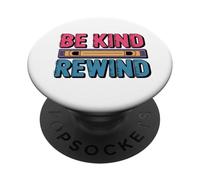 Diseño de Arte Retro VHS Vintage de Be Kind Rewind PopSockets PopGrip Adhesivo