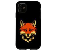 Diseño de Arte Vectorial de Fierce Fox Predator Carcasa para iPhone 11