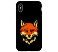 Diseño de Arte Vectorial de Fierce Fox Predator Carcasa para iPhone X/XS