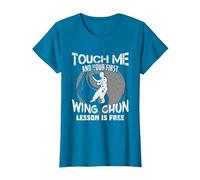 Diseño De Artes Marciales De Kung Fu para Wing Chun Camiseta, Mujer, Zafiro, XL