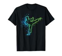 Diseño de artes marciales estilo Karate High Kick Splash Camiseta