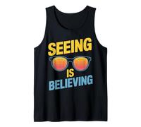 Diseño de Asistencia de Gafas de Sol Ver es Creer Camiseta sin Mangas