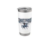 Diseño de astrología celestial del signo del zodiaco Sagitario Vaso térmico de acero inoxidable de doble pared