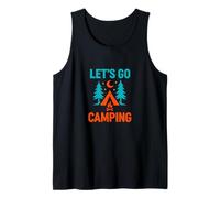 Diseño de Aventura al Aire Libre Let's Go Camping Camiseta sin Mangas