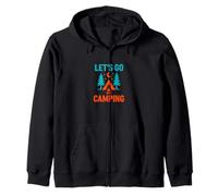 Diseño de Aventura al Aire Libre Let's Go Camping Sudadera con Capucha