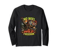 Diseño de Aventura al Aire Libre sin WiFi Just Wild Freedom Manga Larga